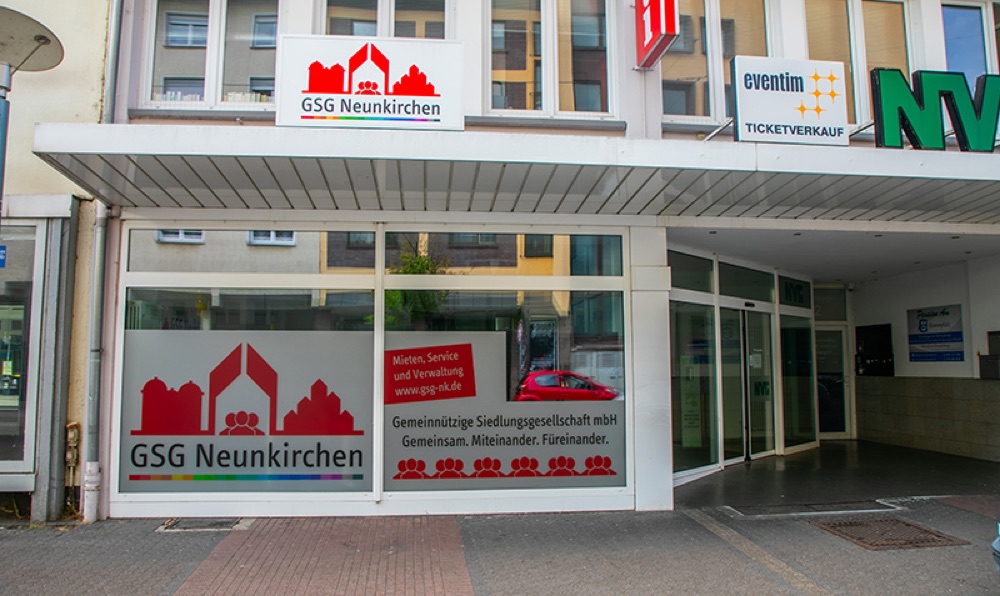 Kundenbüro der GSG Neunkirchen in der Lindenallee